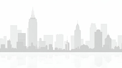Obraz premium Flat Present a premium photo stock wallpaper featuring smart city payment solutions in a minimalist layout with extensive empty space. Highlight sleek digital graphics advanced urban payment systems a