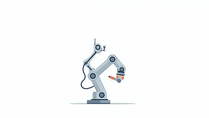 Advanced Surgical Robot Systems: Enhancing Minimally Invasive Procedures with Precision Instrument Control & Integrated Imaging Technology - A Cute Vector Illustration