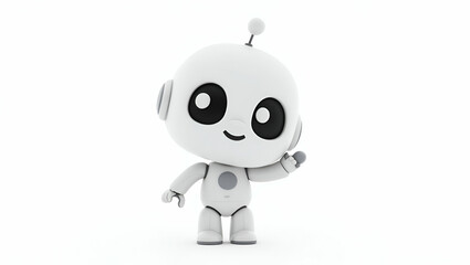 Fototapeta premium 3D Sophisticated Autonomous Robotic Assistants: Optimize Workflow Efficiency with Integrated Sensor Technology & Intelligent Automation for Superior Quality Photo Stock Images