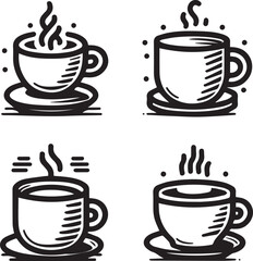 Coffee Vector Icons: Vintage & Aesthetic Illustrations