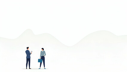 Obraz premium Explore a flat high-resolution investment backdrop showcasing responsible venture capitalists, emphasizing ESG ethics and climate alignment.