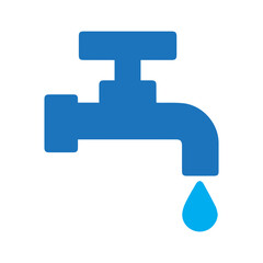 water tap colored icon