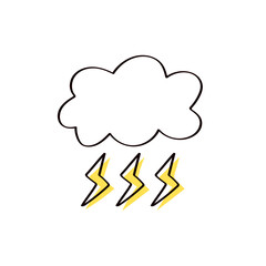 雷のイラスト