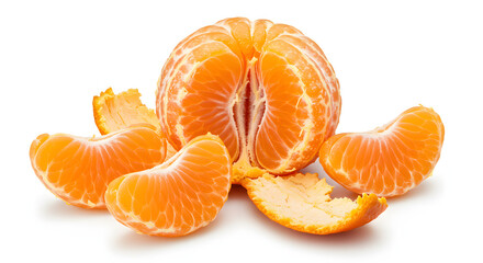 Bright Orange Mandarin Oranges with Juicy Segments and Vibrant Peel