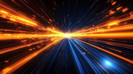 Abstract Speed of Light Through Digital Galaxy