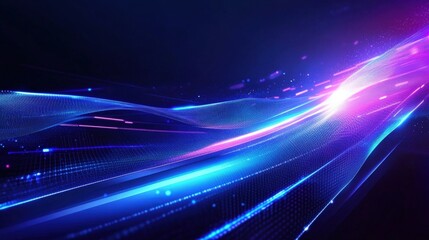 Obraz premium Abstract Digital Wave Design