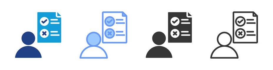 Testable icon set multiple style collection