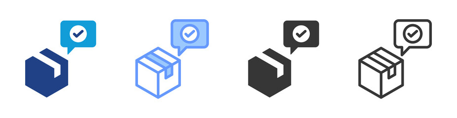 Vouch icon set multiple style collection