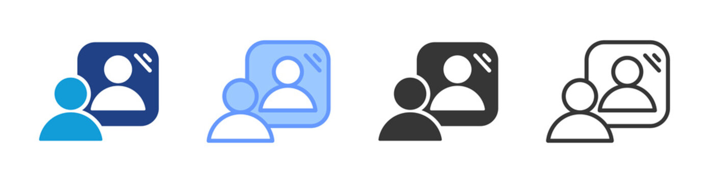 Reflect icon set multiple style collection