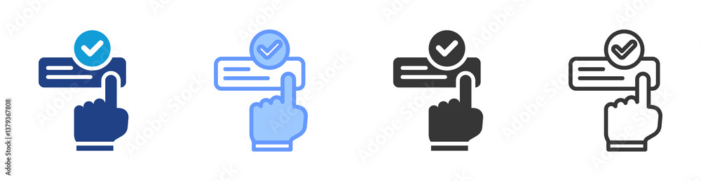 Poster Apply icon set multiple style collection