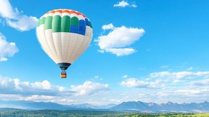 Fototapeta premium Colorful Hot Air Balloon Flight