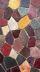 Colorful Irregular Stone Wall Texture