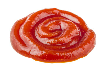 Spiral of Ketchup isolated on transparent background, png
