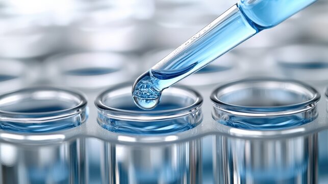 Laboratory Experiment with Blue Liquid