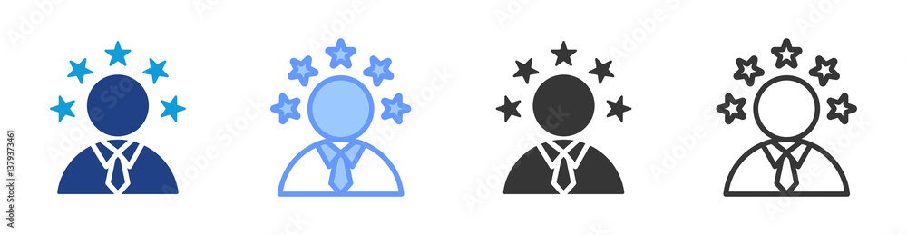 Poster Professionalism icon set multiple style collection