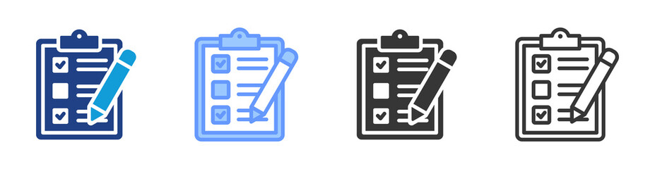 Accountability icon set multiple style collection