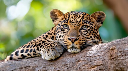 Obraz premium Majestic Leopard in Nature