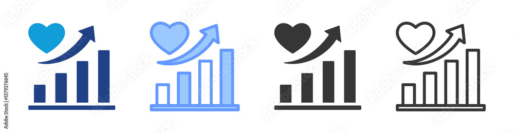 Poster Loyalty Enhancement icon set multiple style collection
