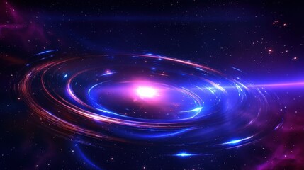 Obraz premium Cosmic Spiral Nebulae Display