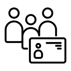 member icon, line icon style