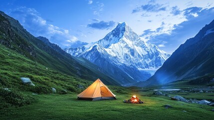 Peaceful Mountain Camping Site