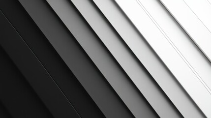 Obraz premium Abstract grayscale diagonal stripes background, modern design, geometric pattern