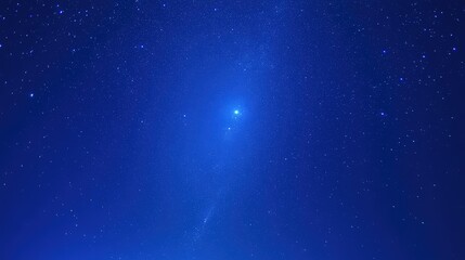 Cosmic Night Sky with a Meteor