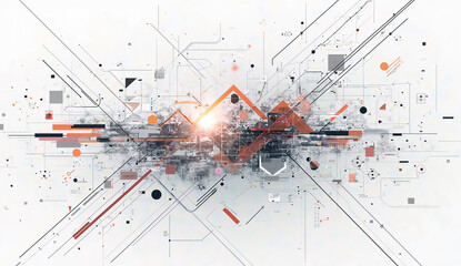 abstract grunge background vector illustration, Generative AI