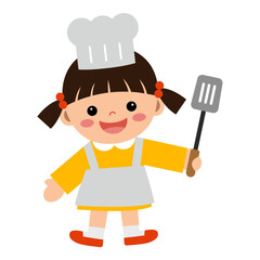 꼬마 요리사 벡터