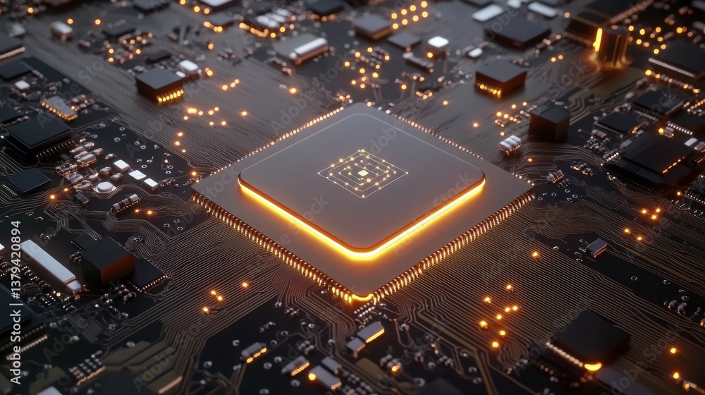 Aufkleber advanced microprocessor technology circuit board
