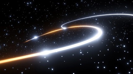 Obraz premium Cosmic Light Trails in the Void