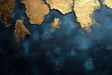 Luxurious Abstract Gold Pattern on Dark Background