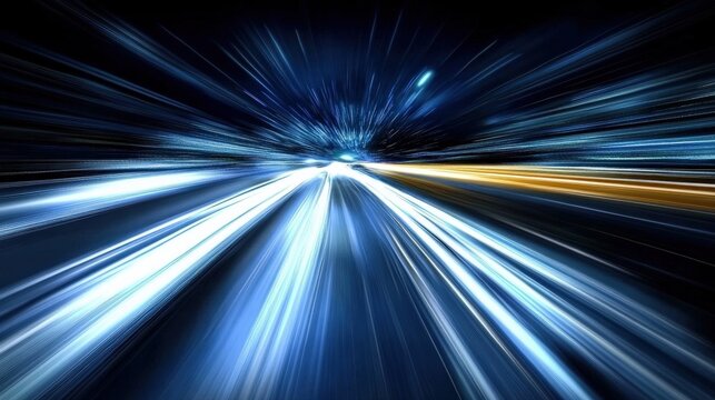 Rapid Motion Through a Night City
