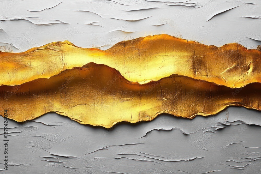Aufkleber elegant japanese background with gold patterns on textured white paper