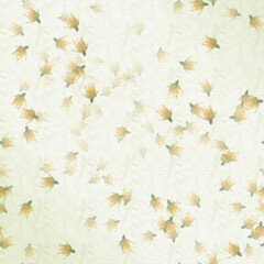 Leaf floral vector, ornamental paper, seamless repeat pattern design background