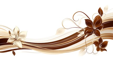 Elegant floral art featuring flowing lines and beautiful flower designs
