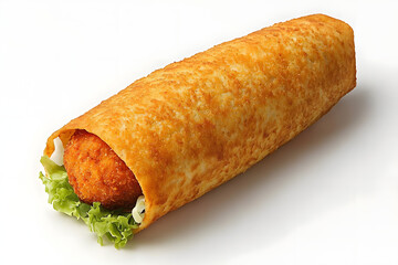 Crispy Fried Wrap with Chicken & Salad