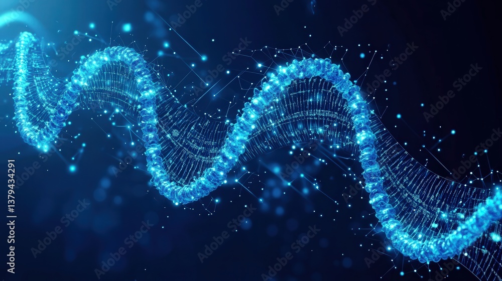 Poster abstract representation of dna structure