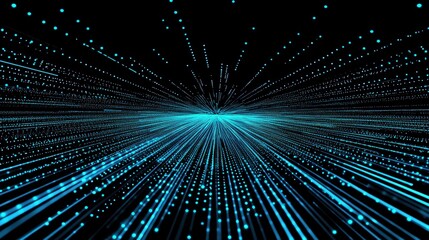 Obraz premium Digital Network Pathway in Cyberspace