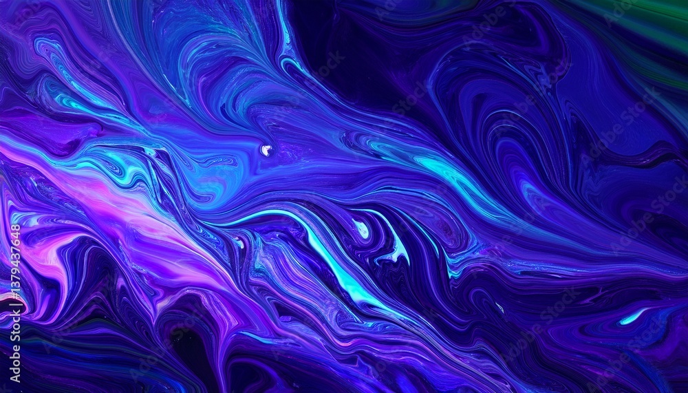 Poster abstract gradient background. ultraviolet glow on a dark abstract background. generated image