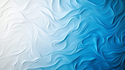 Obraz premium Abstract Blue White Swirling Wave Pattern Background Design Texture