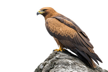 Obraz premium Eagle Perched on Rock, Majestic Bird