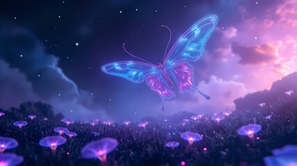 butterfly flying over vibrant natures colorful hd wallpeper