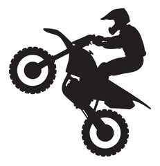 Bike Dirt Track Motorcycle Sport Logo Sign Graphic Silhouette Shape Clipart Digital Art Illustration