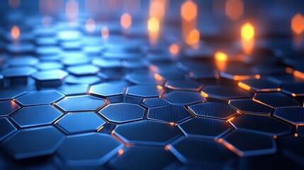 Fototapeta premium Abstract Hexagonal Geometric Pattern Design