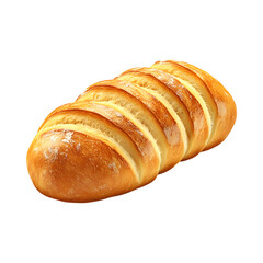 Potato Bread Rolls Isolated on Transparent Background