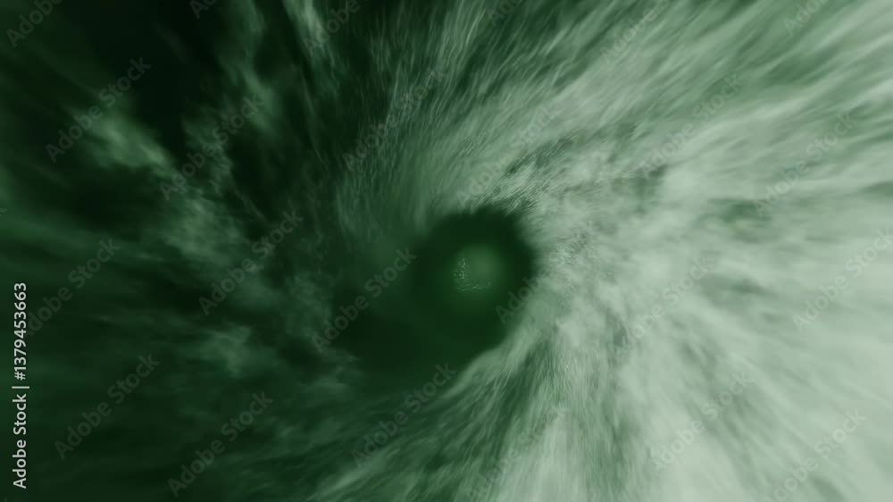 Poster dynamic green screen chroma key vortex spinning with psychedelic rotating spiral, generating seamles