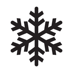 Snowflake black silhouette
