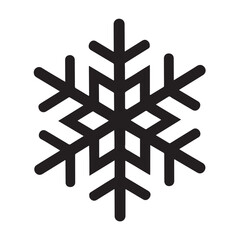 Snowflake black silhouette
