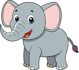 Obraz premium elephant cartoon vector art